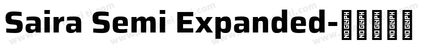 Saira Semi Expanded字体转换